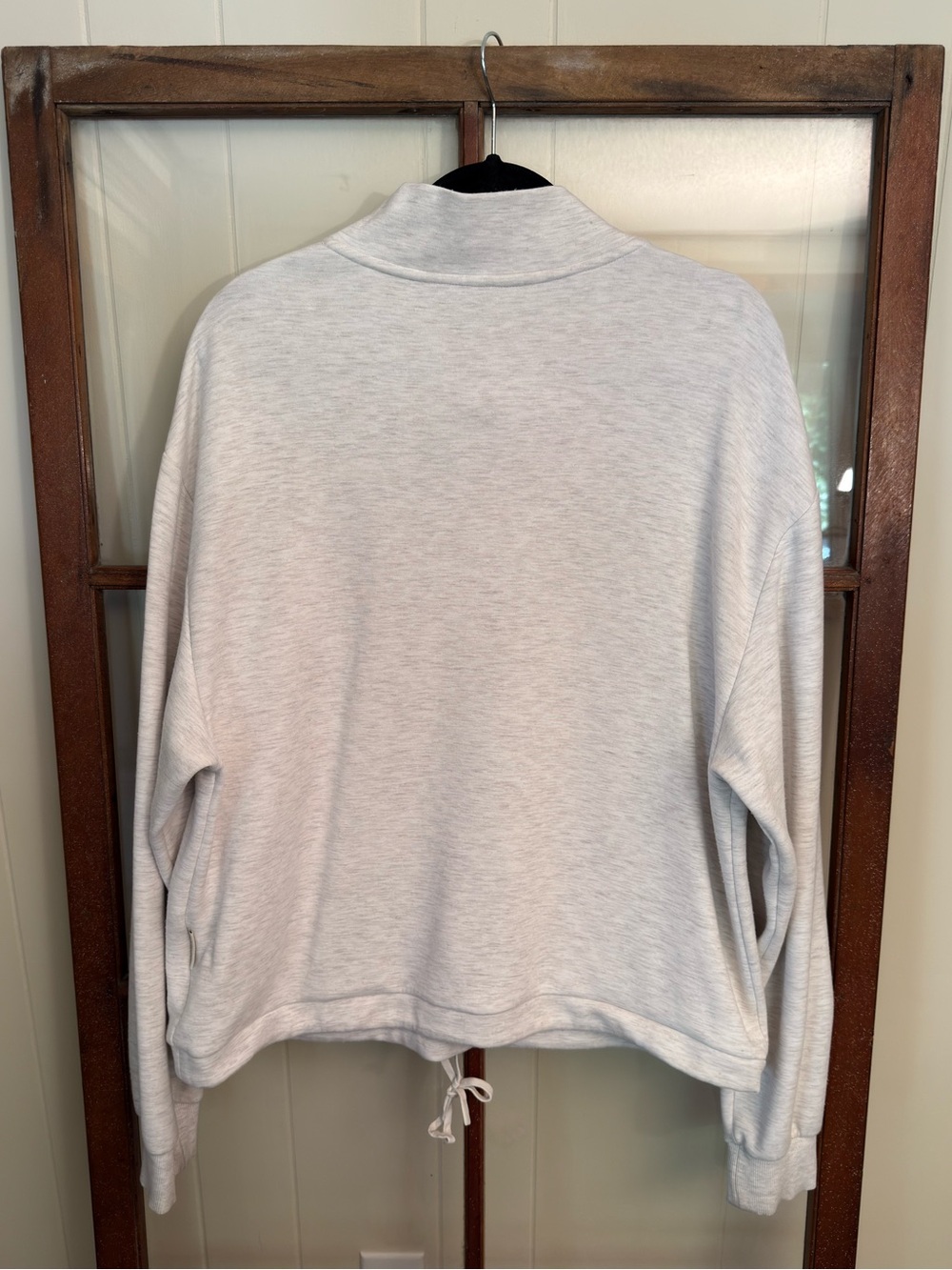 Varley Women’s Betsy Sweat DoubleSoft Oversized Sweatshirt Ivory Marl Size Large - Picture 10 of 13